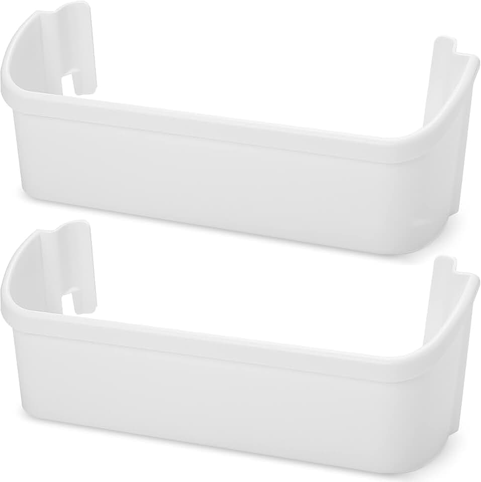 240323001 Refrigerator Door Shelf Bin Replacement, Compatible with Frigidaire FFHS2622MSJ FRS6LR5EB2 FGHS2644KF2 FRS6R4EW2 FFSS2614QS6A FRS6HR45KS0 FFHS2622MSYA Bottom Door Shelves, 2 Pack