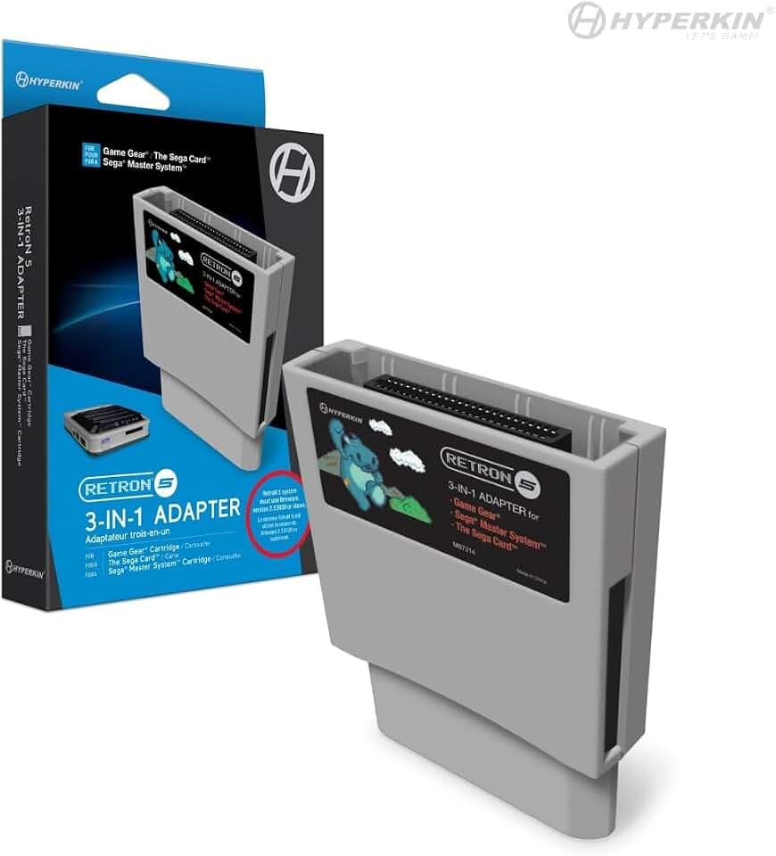 Hyperkin RetroN 5 3-in-1 Adapter for Game Gear, Master System, and Master System Card
