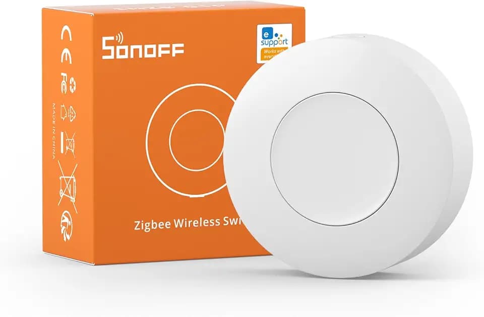 SONOFF SNZB-01P Zigbee Schalter,Zigbee 3.0 Smart Switch,2 Way Zigbee Lichtschalter Unterstützt die Erstellung Intelligenter Szenen Kompatibel mit Alexa/Smarthing/HA/IFTTT,Zigbee Hub Erforderlich