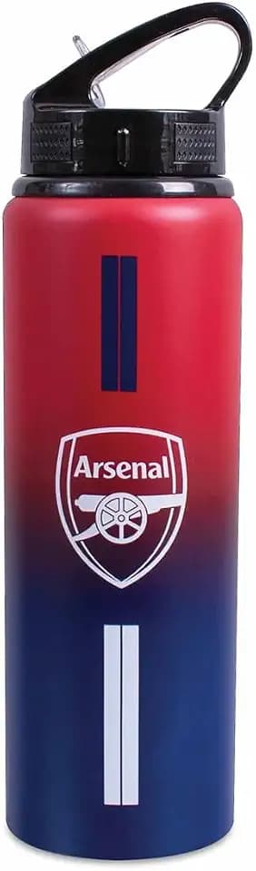 Hy-Pro Arsenal F.C. Team Merchandise 750ml Aluminium Fade Bottle - White