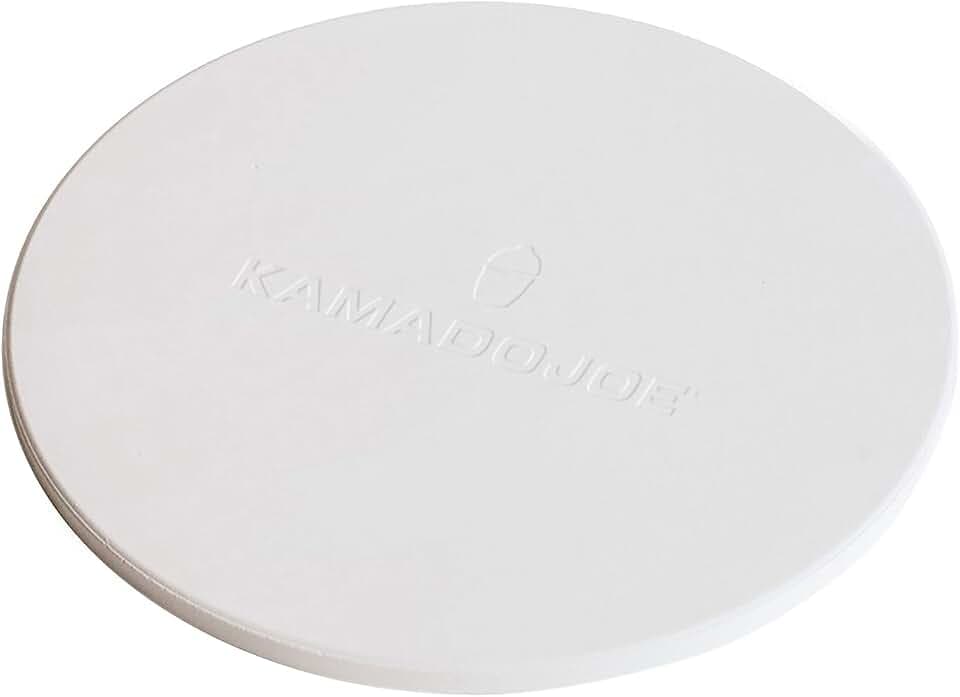 Kamado Joe 15-inch Ceramic Pizza Stone for Brick-Oven Style Pizza Compatible with Kamado Joe Classic Joe 18-inch Charcoal Grill and Smokers, Model KJ-PS23