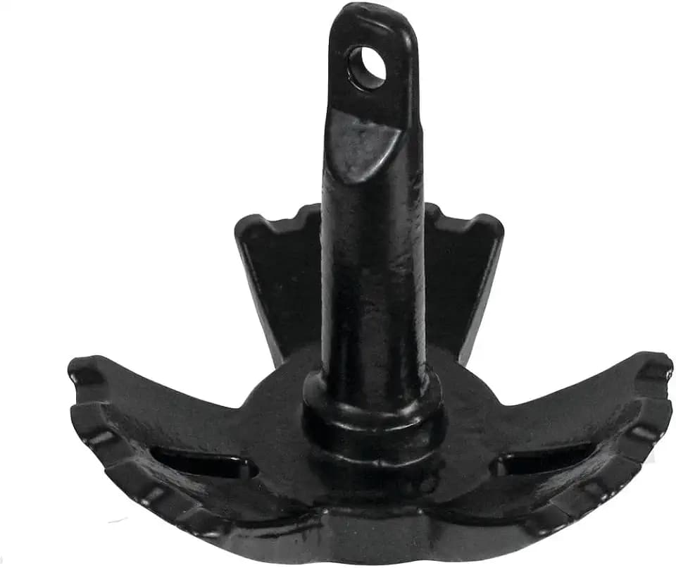 Extreme Max 3006.6791 BoatTector Vinyl-Coated 3-Fluke River Anchor - 40 lbs. - Excellent Hold on Hard, Muddy, Rocky, Weedy or Grassy Bottoms