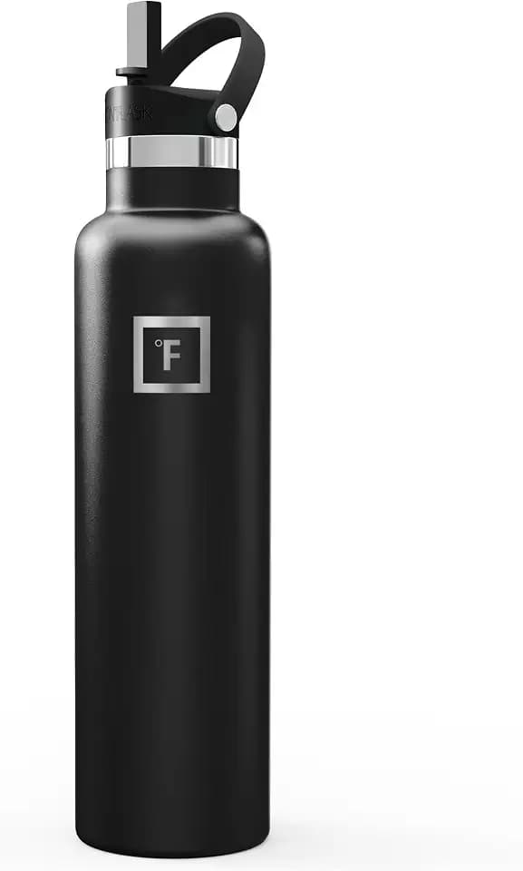 IRON °FLASK 24 oz Narrow Mouth Water Bottle with Straw
