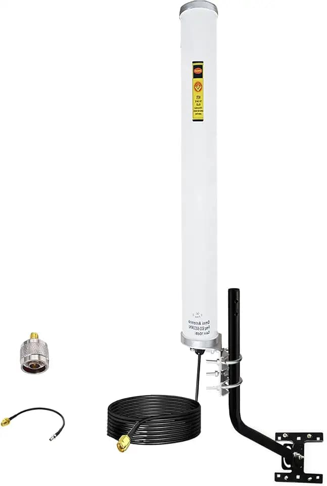 Signalplus Wide-Band WiFi 4G LTE & 5G GSM UMTS CDMA 10dBi 600-6000mhz Outdoor Omni Directional Cellular Antennas for Routers/Cell Phone Signal Booster Support All USA/Canada Carriers