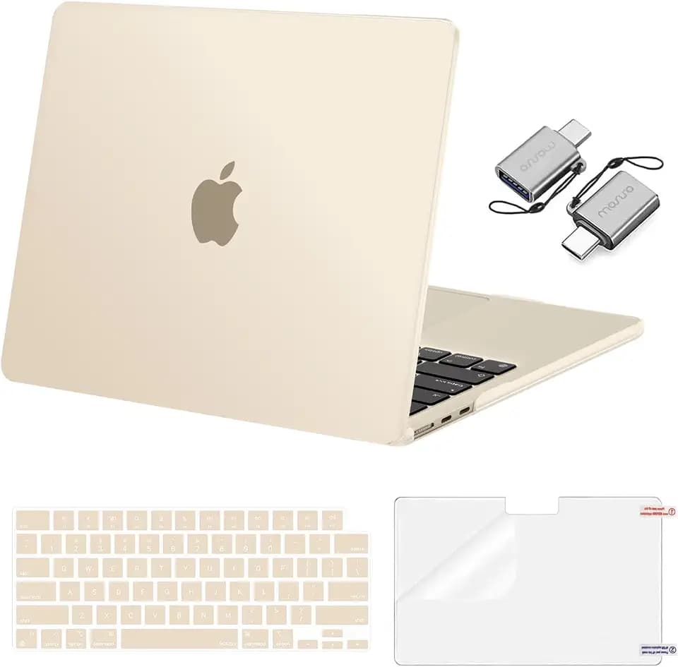 MOSISO Compatible with MacBook Air 13 inch Case M5 2026 M4 M3 M2 2025-2022