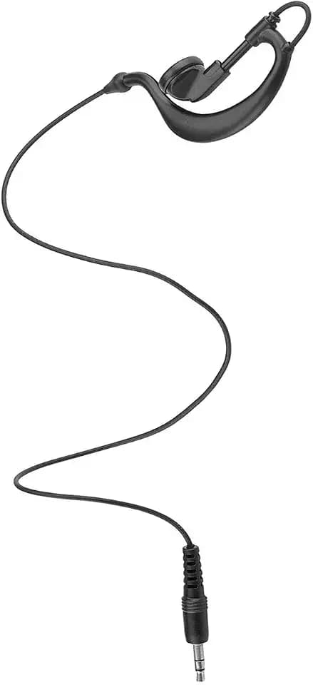 G Shape Style Listen Only Earpiece for 3.5mm Connector Radio Handheld Mic – 1 Pin