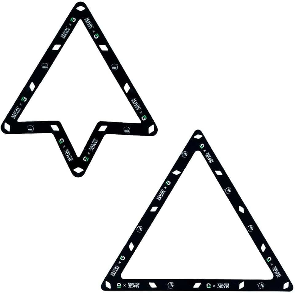 Ghost MagicRack Pool Ball Rack Combo Pack – 8-Ball, 9-Ball & 10-Ball Template Racks – Fedor Gorst Edition – Tight, Consistent Billiard Racking System
