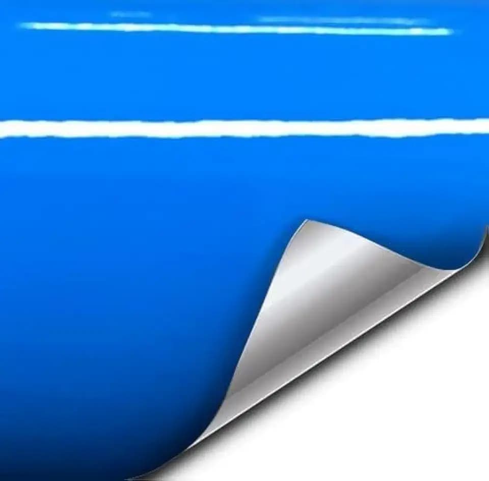 VViViD+ Smurf Blue Gloss Vinyl Car Wrap Film (1.49ft x 5ft)