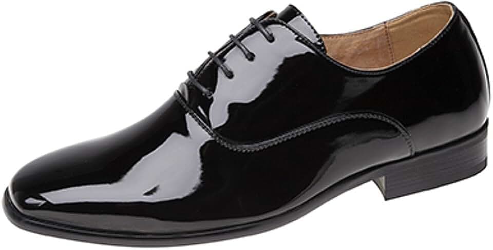 Heren avond/uniform/Oxford schoenen zwart lak - zwart - 40 EU