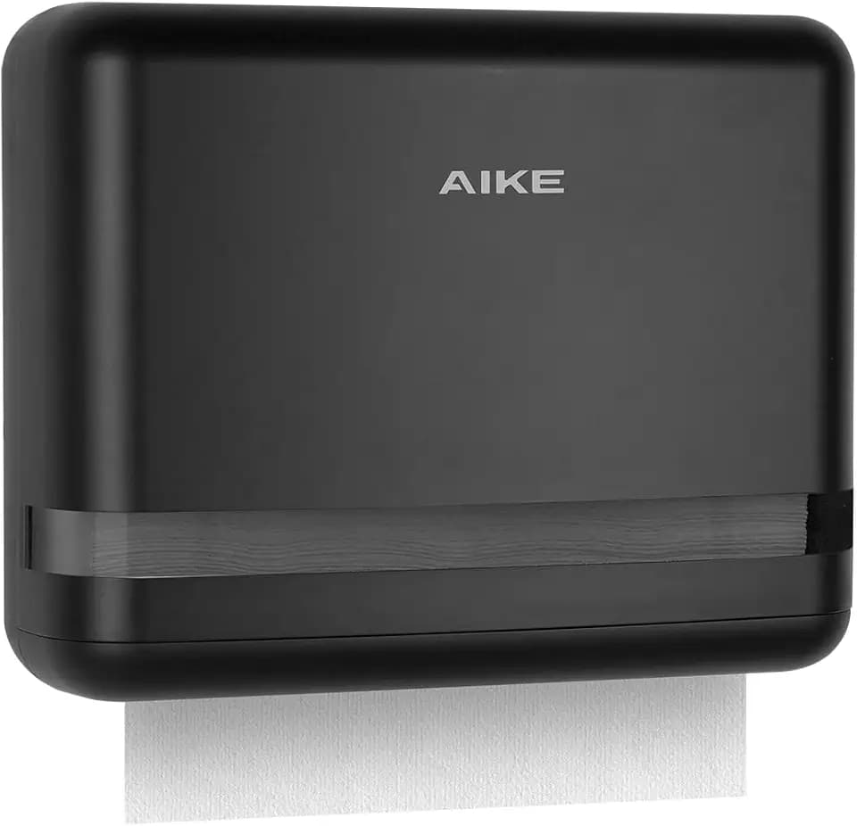 AIKE PageTurner Papierhandtuchspender Wandbefestigung, 200-Blatt Seiten-Umklappmechanismus Für Haushalt & Gewerbe, Für H2 Z/C-Falt Papier (<9cm Breite), AK5151
