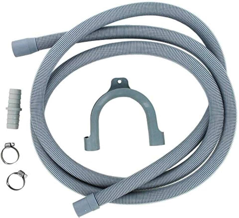 Utiz Ablaufschlauch-Verlängerungsrohr-Set, 2,5 m, für Waschmaschine, Waschmaschine, Trockner, Geschirrspüler