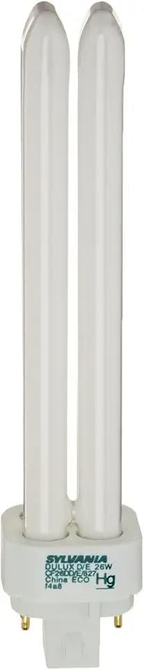 Sylvania Dulux D/E CFL Compact Fluorescent Light Bulb, 4 Pin, 26W, 12 Pack