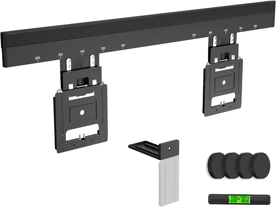 Ultra Slim TV-Wandhalterung - IMtKotW TV Halterung für 37-86 Zoll Fernseher, Max. 75 kg,TV Halterung max. VESA 600x400, Universelle Kompatibilität, Abstand zur Wand nur 0,95 cm