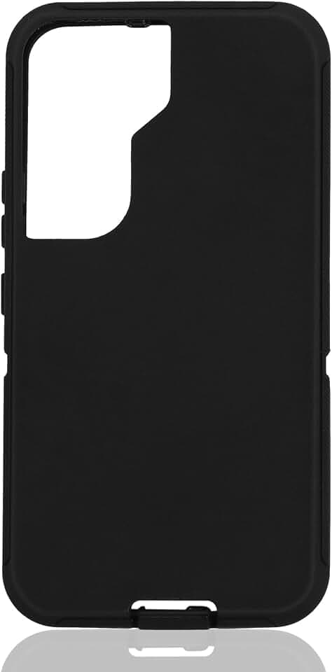 Replacement TPE Rubber Outer Skin Compatible with Otterbox Defender Case for Samsung Galaxy S22 Black