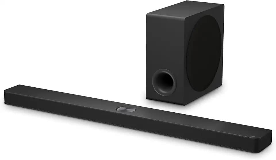 LG DS90TY 5.1.3 Dolby Atmos Soundbar (570W) mit kabellosem Subwoofer (Wow Cast, HDMI, Bluetooth) [2024], Schwarz