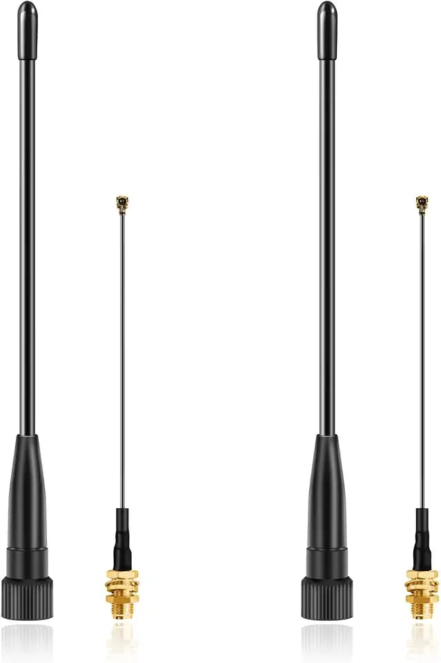 Meshtastic 915MHz LoRa Whip Antenna 10dBi Gain, 17cm Long Range SMA Male Omni Antenna (2 Sets), Slinkdsco