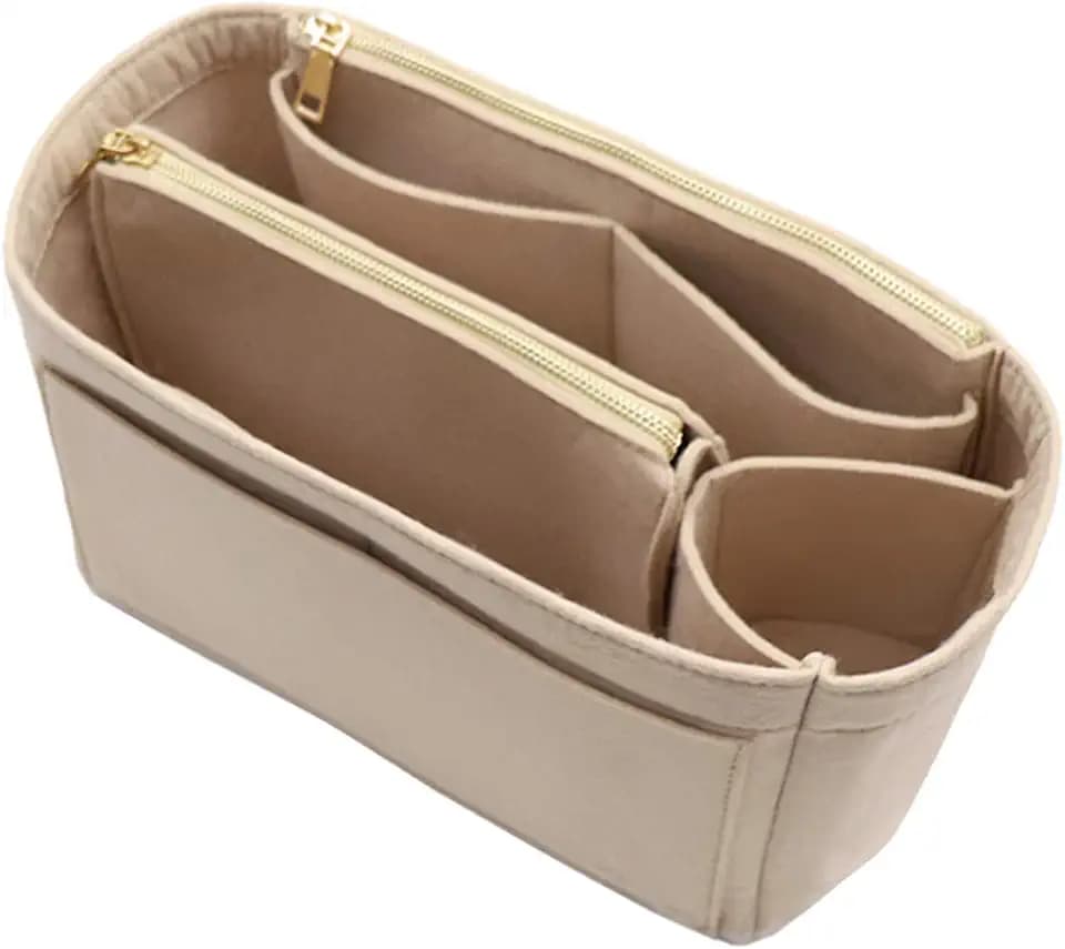LEXSION Felt Purse Organizer Insert, Tote Bag Shaper Dividers with 5 Sizes
