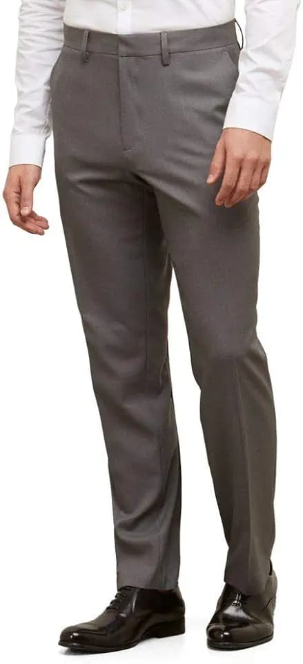 Kenneth Cole REACTION Herren Moderne Stretch-Hose mit Flacher Vorderseite Stretchhose mit Moderner Passform und Flacher Vorderseite, mit Modernem Schnitt
