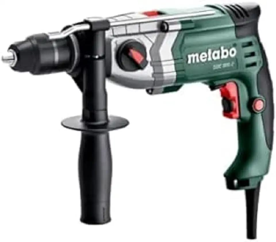 metabo SBE 800-2 Schlagbohrmaschine, 2-Gang Bohrer mit Vario-Elektronik