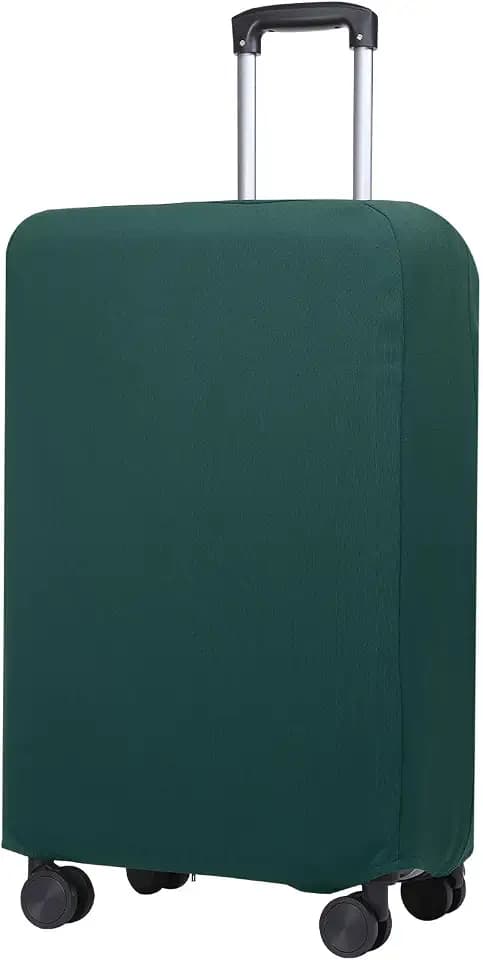 PATIKIL Luggage Cover, Suitcases Covers Elastic Carry on Cover Protector Washable Scratch-Resistant Fits 26-27 Inch Luggage for Travel Business Trips, Dark Green