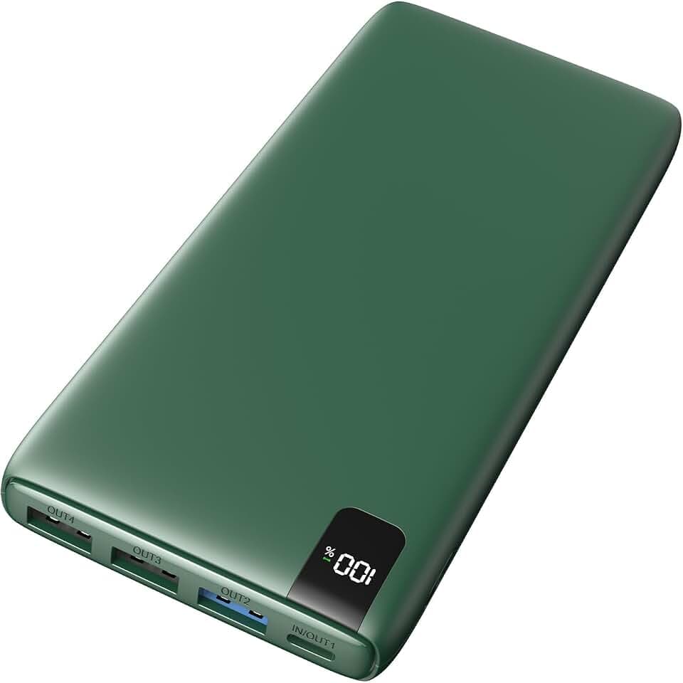 A ADDTOP Power Bank 20000mAh – Powerbank mit 22,5 W Schnellladefunktion, 4 Ausgängen und LED-Anzeige, USB-C-EIN/Ausg, Tragbares Ladegerät kompatibel mit Phone 17 16 15 14 13 12 11, Galaxy, Telefone