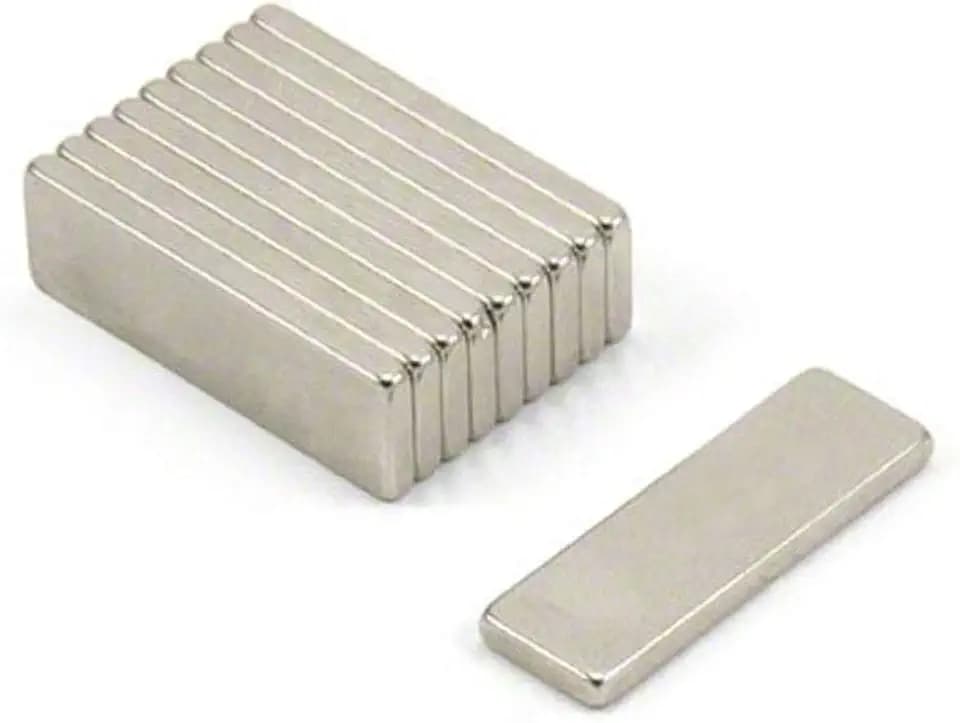 Ultrahoher Leistung N52 Neodym Magnet - 25mm x 8mm x 2mm Dick - 3kg Zug - Pack von 10
