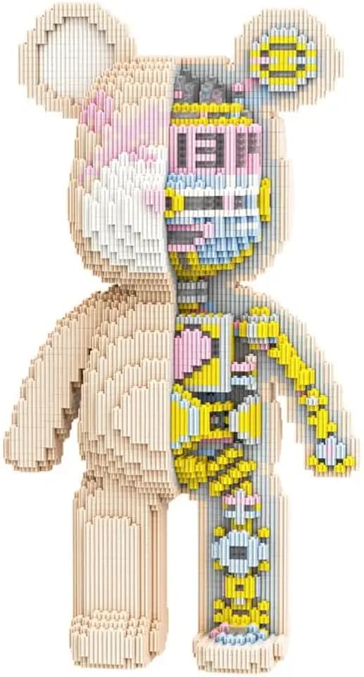 DAHONPA Animal Mechanical Bear Micro Building Blocks Set with Drawer（7220PCS）, Personalized Decoration, Gift for Adults and Kids