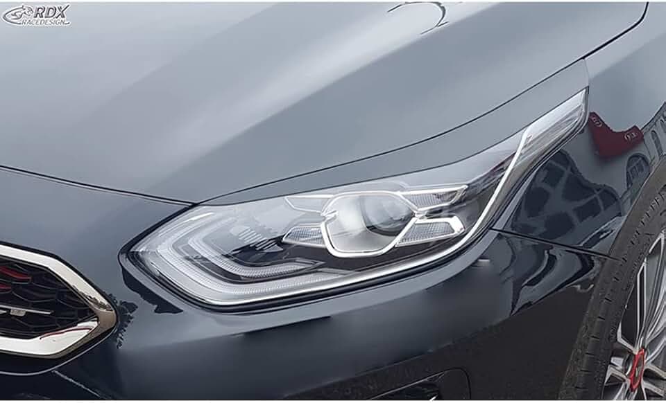 RDX Racedesign Scheinwerferblenden kompatibel mit Kia Ceed (CD) & ProCeed (CD) 2018- (ABS), Unlackiert