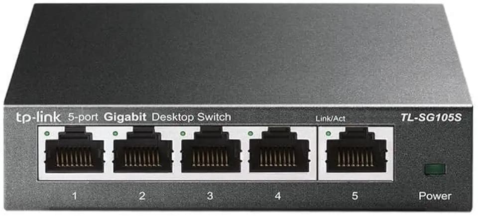 TP-Link TL-SG105S, 5 Port Gigabit Ethernet Switch, Desktop/Wall Mount