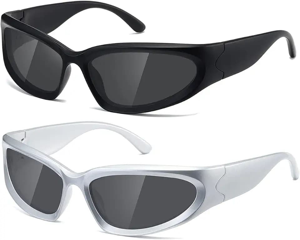 kimorn Y2K Polarized Sunglasses for woman man, Oval UV400 Pretection Shades