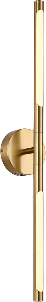 BONLICHT 30 inch LED Vanity Light Brushed Brass 5 Color Temperature Dimmable LED Light Bar Gold Bathroom Vanity Light Over Mirror,18W 350°Rotatable Bathroom Light Fixture Modern Wall Lighting Fixture