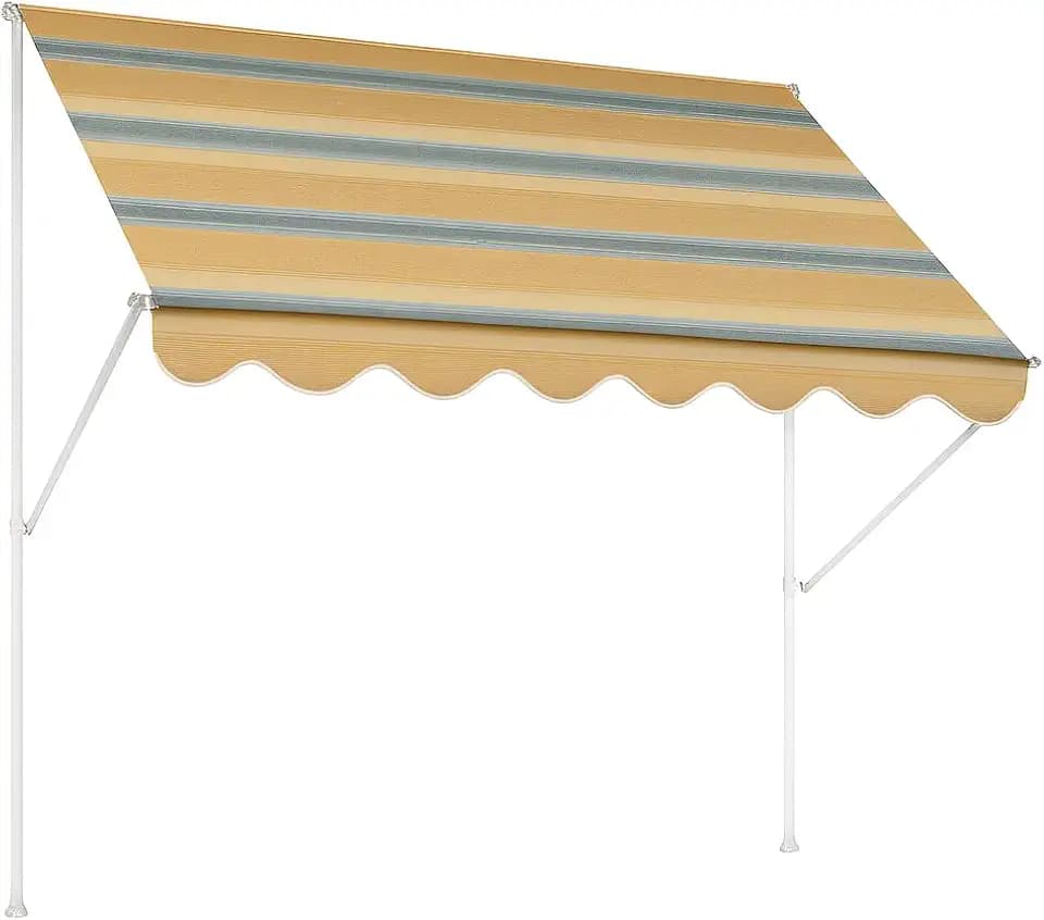 ANGERER Klemmmarkise Exklusiv gelb-blau, 300 cm