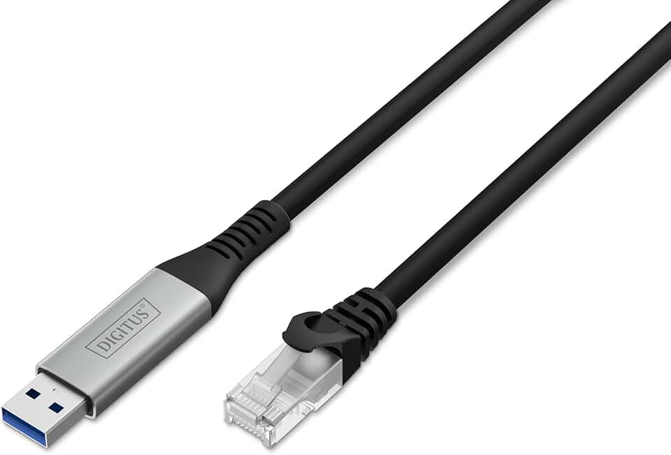 DIGITUS USB zu Ethernet Adapter – 3 m – USB-A zu RJ45 – 1 Gbit/s