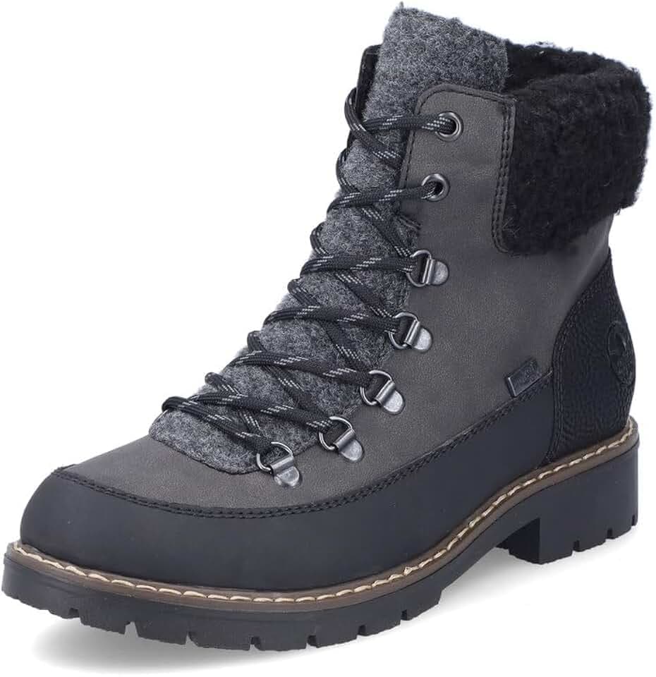 Rieker Damen Schnürstiefeletten Y9101, Frauen Stiefeletten, wasserabweisend, riekerTEX