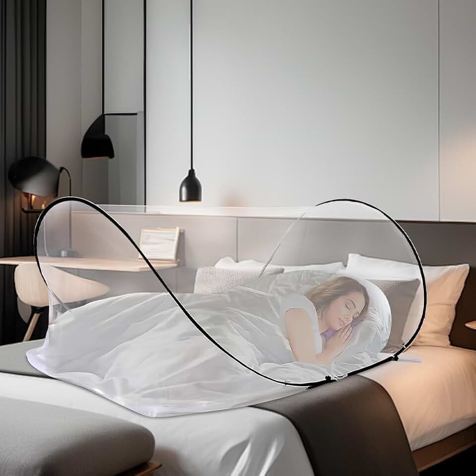 Moskitonetz Pop Up, Faltbares Moskitonetz, 200 x 72 x 70 cm MoskitonetzReise Pop Up, Tragbares Campingzelt, Familie Moskitonetzs Bett, PopUp Moskitonetzs Bett für Schlafzimmer Outdoor Camping