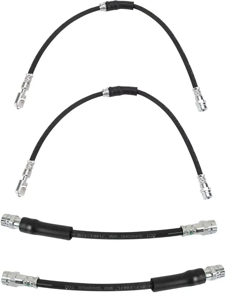 TRQ Front and Rear Brake Hose Set