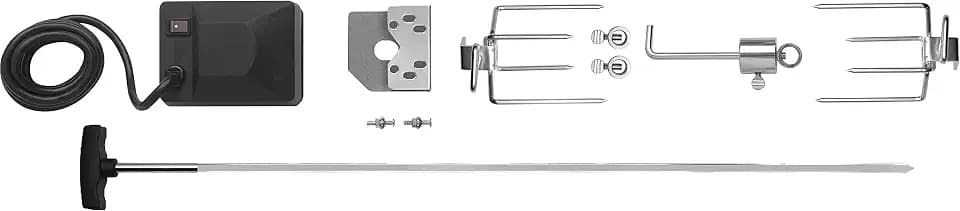 Napoleon Heavy Duty Rotisserie Kit for Large Grills - Fits Prestige PRO 500, P500, and LEX 485 Gas Grills, Fits Grill Heads Up To 31 Inches Wide, Square Spit Rod