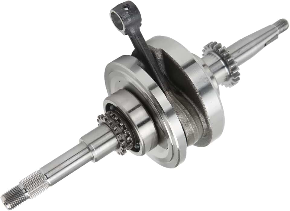 22T Crankshaft Assembly, Aluminum Alloy Stable Performance High Sensitivity Antirust Scooter Crankshaft for ATV 50cc 60cc 80cc 4 Stroke GY6 QMB139