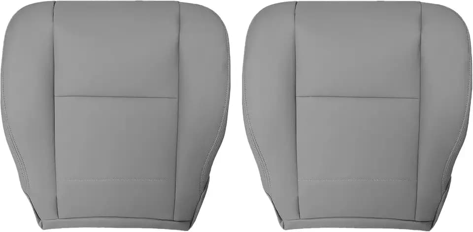 NLQR Front Driver & Passenger Bottom Replacement Seat Covers Microfiber Leather Gray Fit for Toyota Sequoia 2001-2007 Tundra 2000-2006 SR5 Limited