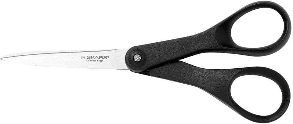 Fiskars Papierschere, Länge: 18 cm, Qualitätsstahl/Kunststoff, Essential
