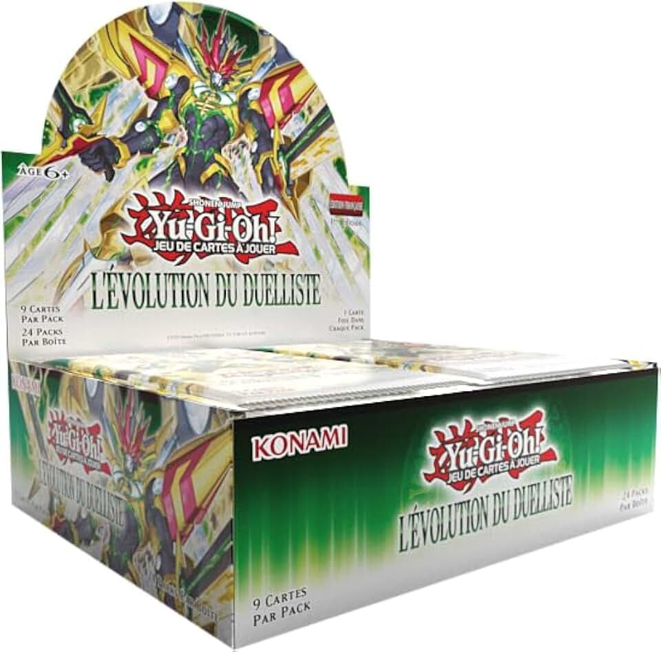 Yu-Gi-Oh! Box mit 24 Boosterpacks "Evolution des Duellanten" – Spielkartenspiel – 216 Karten – ab 6 Jahren – französische Ausgabe