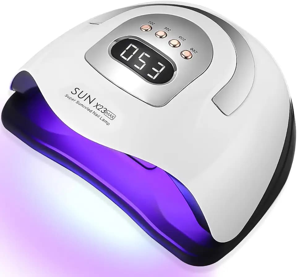UV LED Lampe für Gelnägel, 380W 81LEDs Nagellampe mit 4 Timer, LCD Anzeige und Smart Sensor für Finger- und Zehennagel, ideal für Gel Nagellack und Shellac