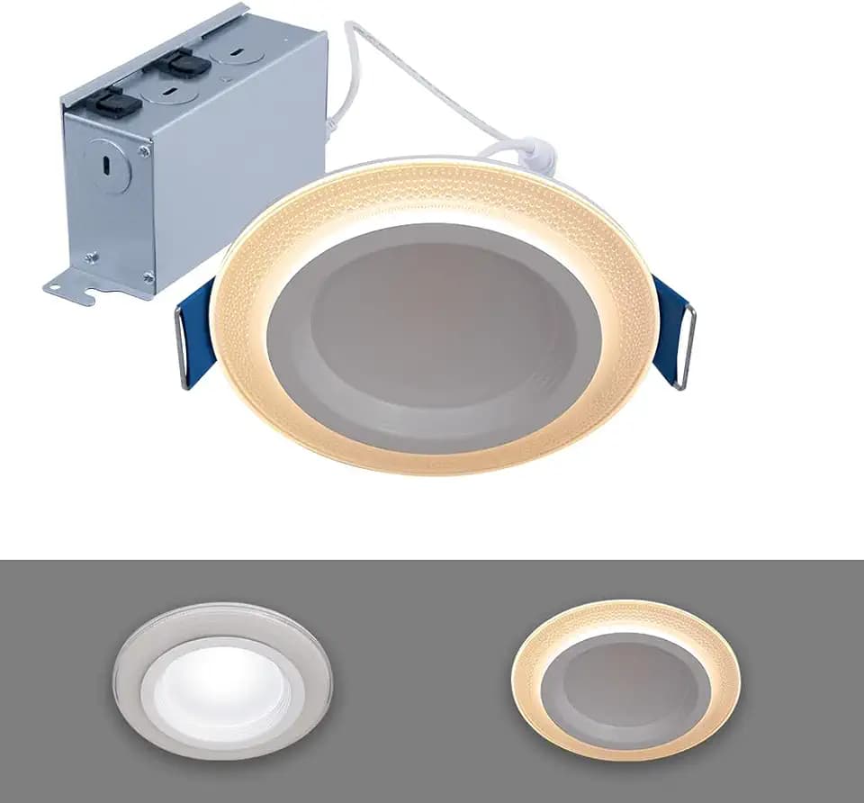 HALO RL LED Recessed Lighting 4 inch Canless with Night Light 5CCT 700lm