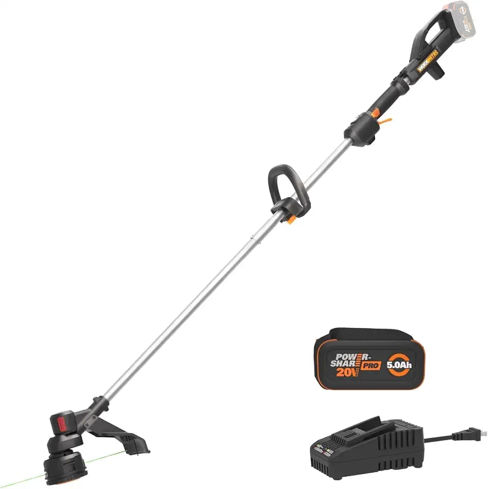 Worx Cordless String Trimmer, 20V 15" Electric Weed Wacker, WG176