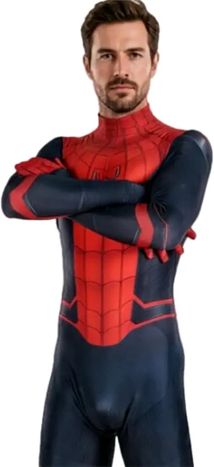 Halloween Bodysuit Jumpsuit Costume Cosplay Onesie Suit Zentai Outfit with Mask For Mens