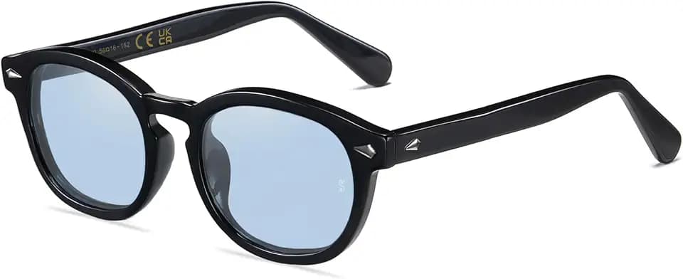 SHEEN KELLY Sonnenbrille Polarisiert Rund Retro Herren Damen Ultraleicht