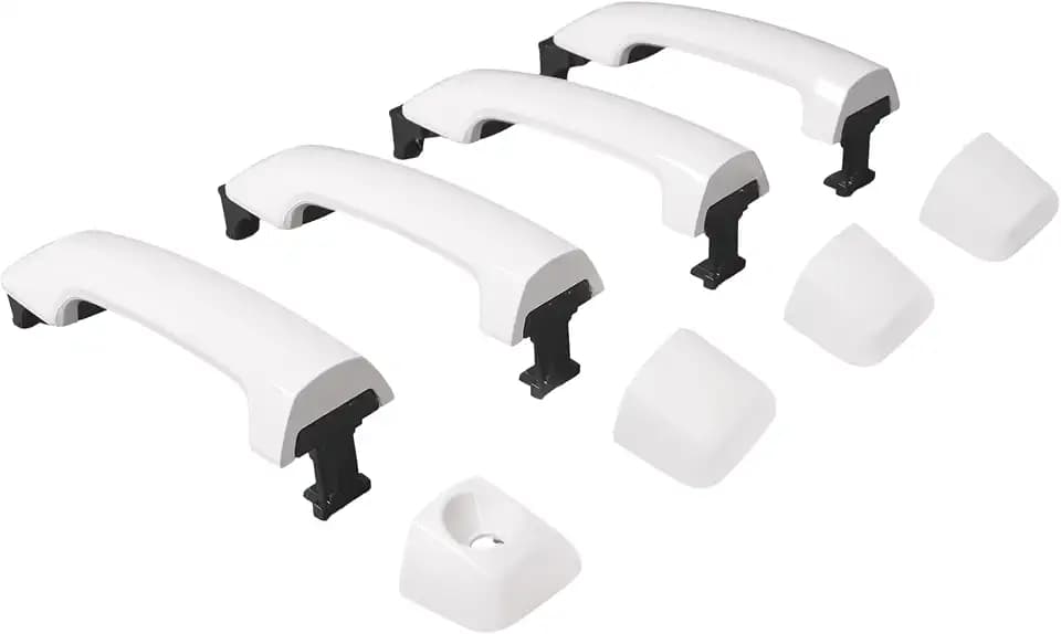 HECASA Door Handle Kit Compatible with 2007-2022 Tundra Crewmax/Sequoia