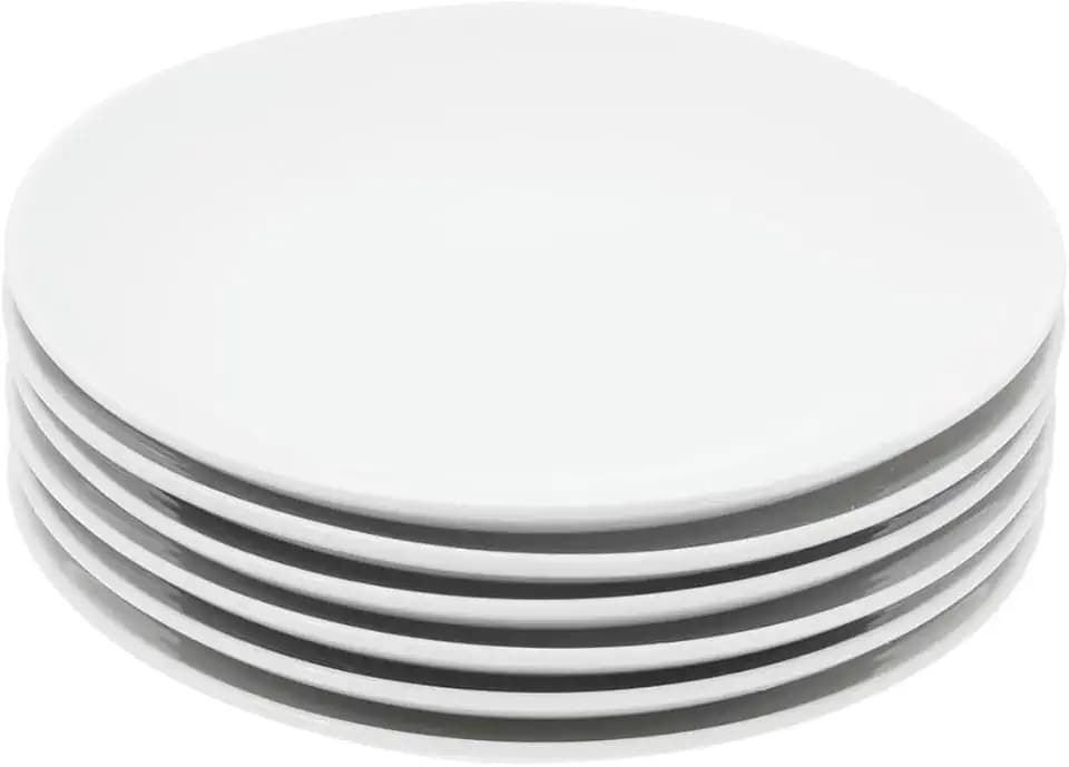 Miicol Keramik Salatteller, Dessertteller 20cm, Weiß Kuchenteller