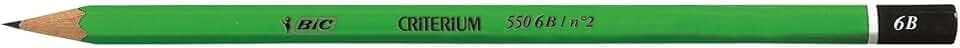 Bic 857593 Bleistift Criterium 550, Härtegrad: 6B, sechseckig, 12 Stück (1er Pack)