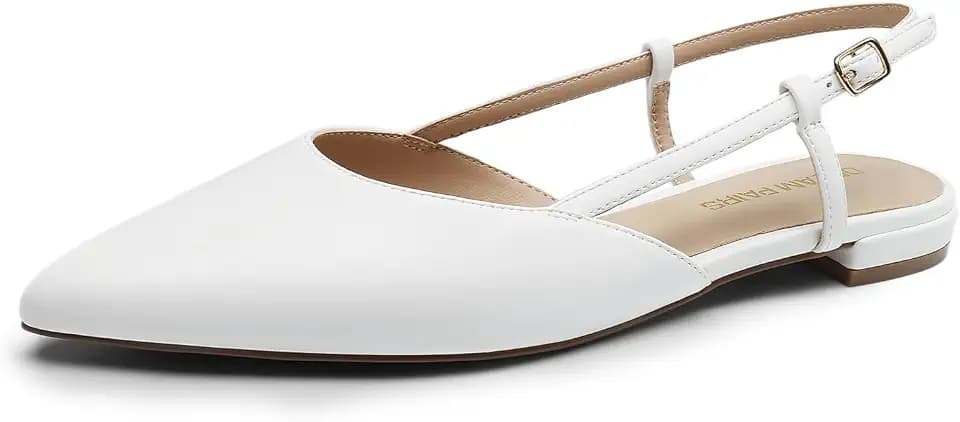 DREAM PAIRS Women's Slingback Dress Ballet Flats